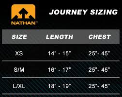 Nathan Journey Size Chart Jpg