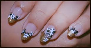 Gold apple in app store. French Tip Nail Designs White And Gold Nail Art Love For Nail Polish