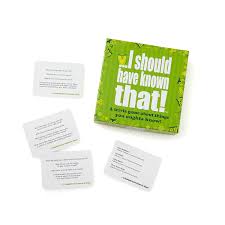 This post was created by a member of the buzzfeed commun. I Should Have Known That Party Game Trivia Game Uncommon Goods