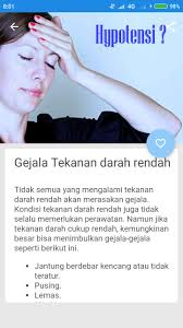 Sebagian orang bilang hipotensi disebabkan karena belum sarapan pagi atau tidak makan seharian. Tekanan Darah Rendah For Android Apk Download