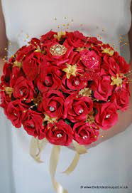 Today wedding bouquets are selling very. Asian Wedding Flowers Red And Gold Brides Bouquet Red Rose Bridal Posy Wedding Flowers Uk Red Wedding Flowers Red Bridal Bouquet Gold Wedding Bouquets