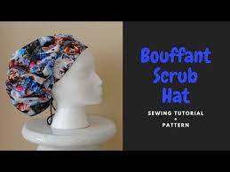 Bouffant Scrub Cap For Nurses Sewing Tutorial Youtube Bouffant Scrub Caps Sewing Tutorials Scrub Caps
