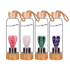 Crystals are said to infuse water with positive energy. Wholesale Crystal Angel Infused Water Bottle Healing Gemstone Quartz Crystal Bottles For Drinking Water Buy Water Bottle With Crystals Small Crystal Bottle Crystal Water Bottle Product On Alibaba Com