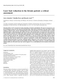 The light heats the hair until it. Laser Hair Removal In Hirsute Pt Pdf Polycystic Ovary Syndrome Laser