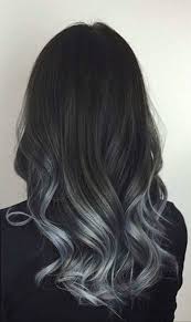 Curly Wavy Hair Of Ombre Silver Hair Styles Grey Ombre Hair Silver Hair Color