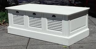Uhuru Furniture Collectibles Sold Bargain Buy 13969 Louvered 51 X 24 Deep Bench With Drawer Storage 50