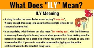 Ily Meaning What Does Ily Mean And Stand For 7 E S L Ily Meaning How Are You Feeling Slang Words