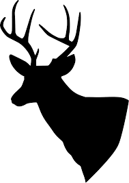 A horn is a pointed projection of a simple unbranched structure on the head of an animal; Svg Design Animal Mammal Deer Free Svg Image Icon Svg Silh