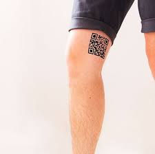 Temporary Tattoo Custom Qr Code Tattoo Small Business Qr Fake Tattoo Body Art Hipster Barcode Tattoo Qr Code Tattoo Tattoos