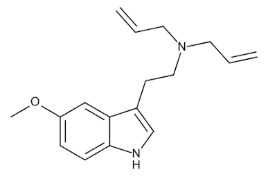 5-MeO-DALT Baseline Molecular Framework, AI generated