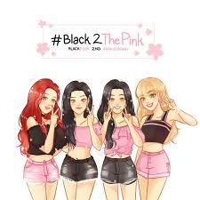 Black And Pink Cartoon Pin De Kim Samantha Em Blackpink Fanart Chibi Blackpink Tatuagens De Criancas Blakpink