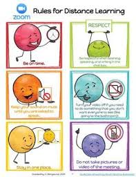 Zoom Rules For Students During Distance Learning Distance Learning Digital Learning Classroom Digital Learning