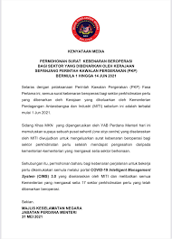 Contoh surat pelepasan perjalanan untuk cod barang atau. Bfm News S Tweet 1 Mkn Has Decided Today That A One Stop Centre Overseen By Miti Will Be Set Up To Issue Approval Letters Required By Businesses To Operate During The