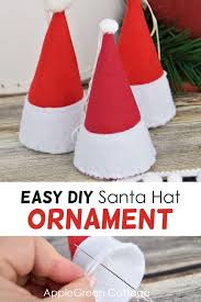 How about some awesome dessert crafts! Santa Hat Ornament Free Pattern Applegreen Cottage