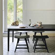 Black Oak Bok Dining Table Dining Table Black Japanese Dining Table Dining Table