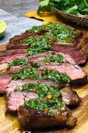 Seared Steak With Chimichurri Sauce Recipe The Online Farmers Market Recipe Chimichurri Sauce Sauce Recipes Steak With Chimichurri Sauce