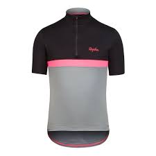 Htf Gray Pink Black Rapha Club Cycling Jersey New With Tags