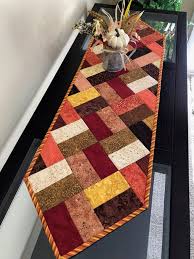 Fall Table Runner Quilted Table Runner Narrow Table Runner Etsy Fall Table Runners Quilted Table Runners Quilted Table Runner