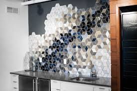 Dreamy Diamond Statement Kitchenette Backsplash In 2020 Mosaic Backsplash Kitchen Mercury Mosaics Mosaic Tile Backsplash