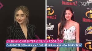 Olivia rodrigo, sabrina carpenter, joshua bassett, one viral tiktok song and two other irrelevant awkward ones, all make up the tea that has taken the world by storm. Sabrina Carpenter Addresses Olivia Rodrigo Drama On New Song Skin Don T Drive Yourself Insane Video Dailymotion