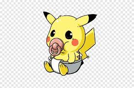 Pokemon Pikachu Sipping Pacifier While Sitting Illustration Pokxe9mon Go Pikachu Iruka Umino Pacifier Pikachu Expression Bag Wish Child Png Pngegg