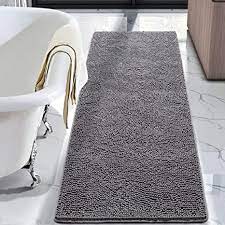You can easily compare and choose from the 10 best bathroom rugs for you. Amazon Com Lochas Luxury Bathroom Rug Shaggy Bath Mat 24 X 60 Inch Washable Non Slip Bath Rugs For Bathroom Shower Soft Plush Chenille Absorbent Carpets Mats Gray Home Kitchen
