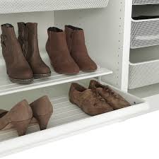 It's perfect for displaying and storing heeled shoes. Komplement Pull Out Shoe Shelf White 39 3 8x22 7 8 Ikea