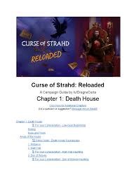On one hand, this makes strahd an extremely terrifying villain. Curse Of Strahd Reloaded A Campaign Guide By U Dragnacarta Death House Google Docs