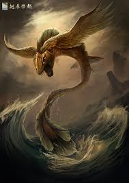 Kun Peng Chinese Myth An Enormous Bird That Could Turn Into An Enormous Fish Fantasy Monster Myths Monsters Magical Creatures