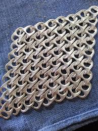 How To Create Chainmail From Pop Tabs Pop Tabs Can Tab Crafts Pop Tab Crafts