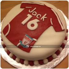 There was a small selection on the day i went so' Cake With Liverpool Jersey On Top