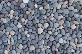 Mixed mexican beach pebbles (500 lb. Mexican Beach Pebbles Mixed Blue Rock Landscape Materials