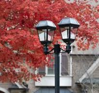 Commercial Solar Post Light - Double Coach Lanterns - 600 Lumens