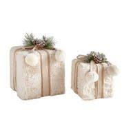 Faux Fur Decorative Box Set Of 2 Pier 1 Decorative Boxes Unique Christmas Decorations Hand Crafted Gifts