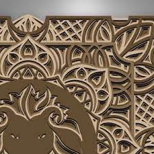 Free Free Layered Lion Mandala Svg 183 SVG PNG EPS DXF File