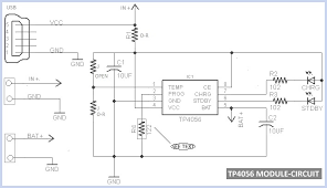 Total voltage of the battery = 3 x 2 = 6 v. Tp4056 Micro Usb Battery Charger Circuit Diagram