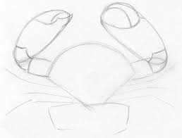 First draw the crab's body. How To Draw Crab In Pencil