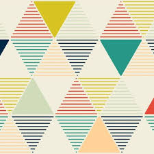 Abstract geometric shapes of colorful modern pattern. Modern Geometric Fabric Wallpaper And Home Decor Spoonflower