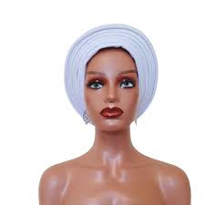 Buy Handmade African Turban Gele Headwrap, Auto Gele, One Size Fits Most  Heads, Colorful Head Tie for Women Online in India