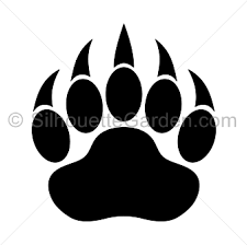 Bear Paw Print Silhouette Bear Paw Print Bear Paw Tattoos Paw Print Art