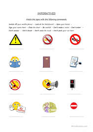 Imperatives Commands English Esl Worksheets In 2020 English Teaching Materials Kindergarten Word Families Esl Activities