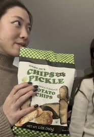 Trafer Joes Baked Pickle Chips