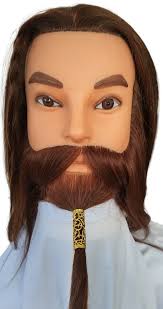 1 Long Gold Vine beard hair Tube Bead