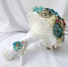 Only 3 available and it's in 1 person's cart. Deposit On Beach Wedding Brooch Bouquet White Turquoise Teal Blue Pink Lavender Ivory Iridescent Pearl Bridal Broach Bouqet Silver Gold