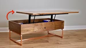 Whatever your personal style, there's a coffee table out there for you! How To Build A Lift Top Coffee Table With Storage And Copper Pipe Base Crafted Workshop