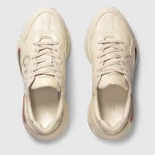 Women S Ivory Leather Rhyton Vintage Gucci Logo Sneaker Gucci Kw Кроссовки сникерсы gucci rhyton leather sneaker with gucci logo хаки. women s rhyton gucci logo leather sneaker