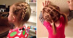If you braid your hair with squeaky clean hair, it's more likely to be slippery and pieces will be more likely to fall out. Single Dad Couldn T Do His Daughter S Hair So He Went To Beauty School Bored Panda