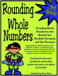 3rd Grade Math Rounding Whole Numbers Texas Math Teks 3 2c