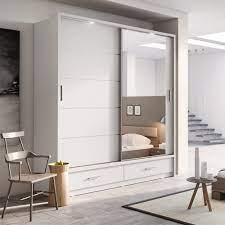 Brand New Modern Bedroom Mirror Sliding Door Wardrobe Arti 5 In White Matt 200cm S Sliding Door Wardrobe Designs Bedroom Furniture Design Wardrobe Door Designs
