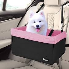 Jespet Dog Booster Seats For Cars Portable Dog Car Seat Travel Carrier With Seat Belt For 24 In 2020 Dog Car Seats Booster Car Seat Dog Car